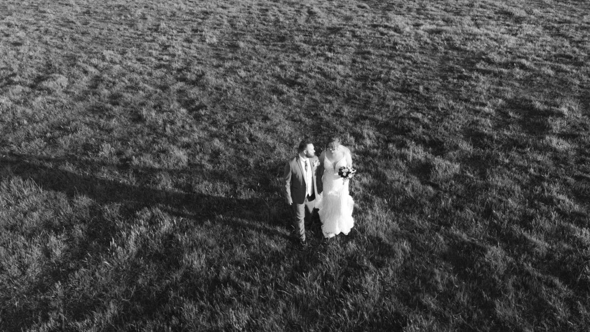 Canberra wedding drone photography