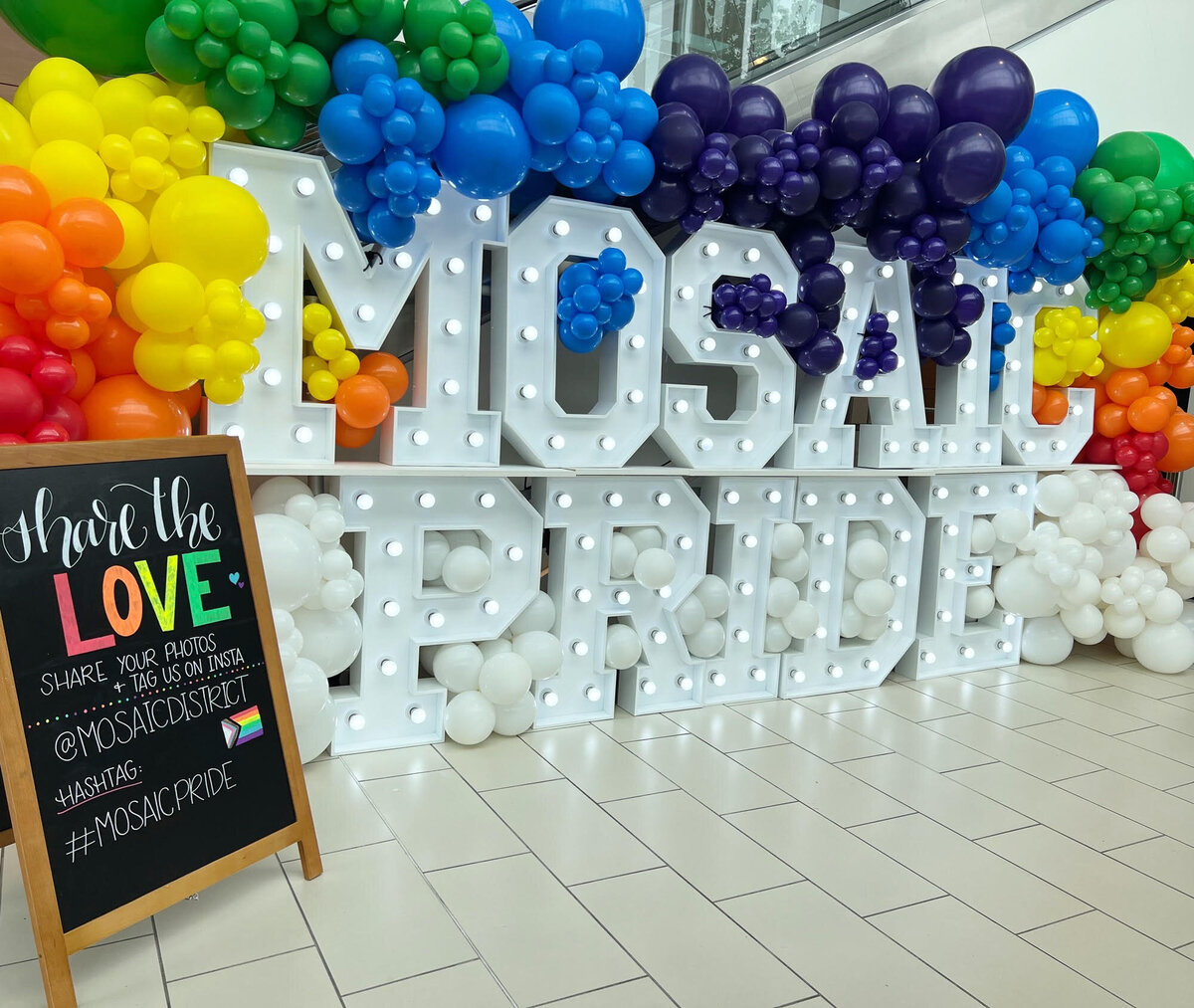 corporate event planning and decor mosaic