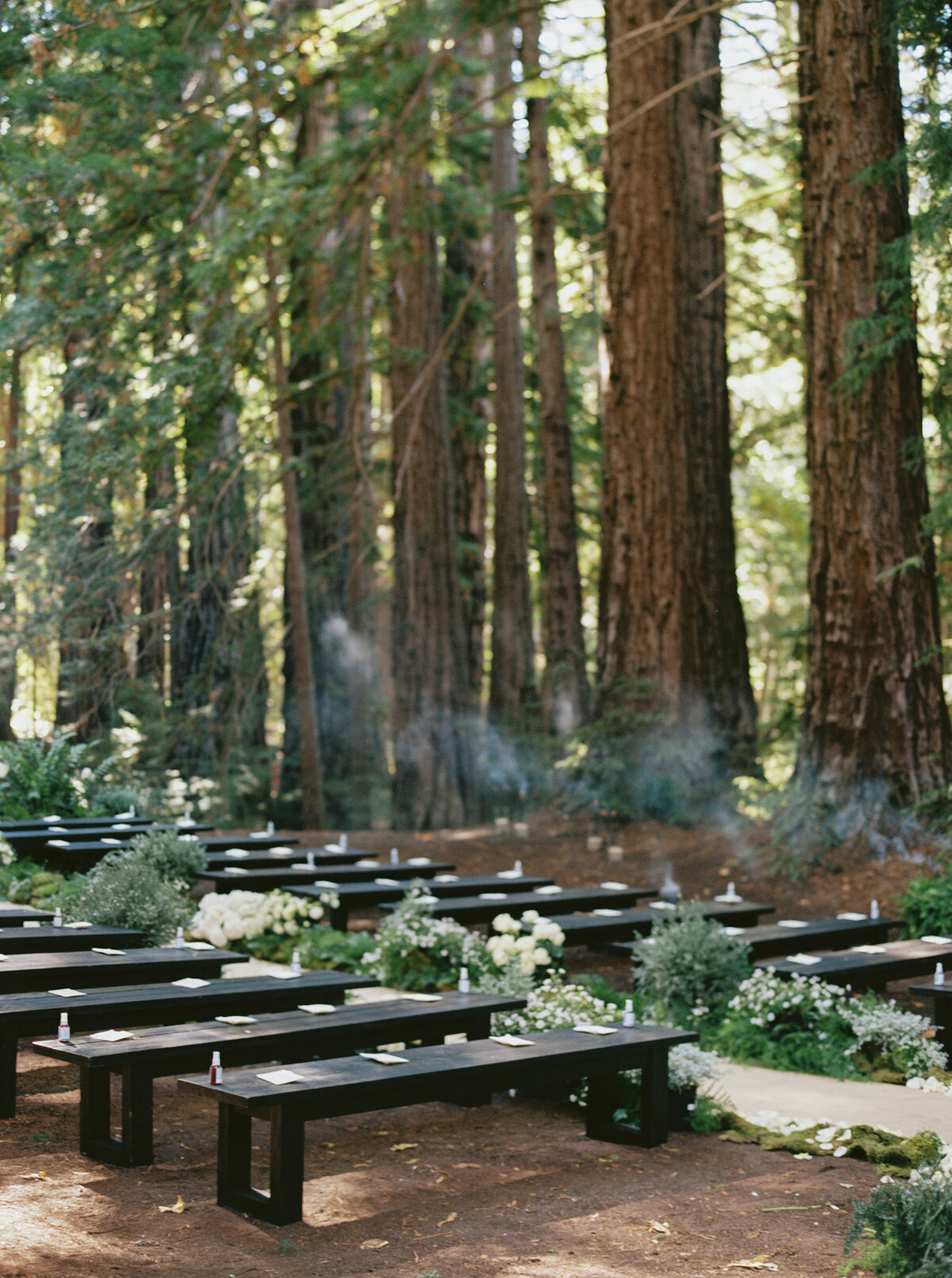 Ceremony with Benches at the Preserve