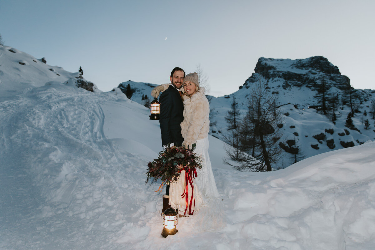 Callie and Eric_2 Day Dolomites Ski Wedding Shoot-6757