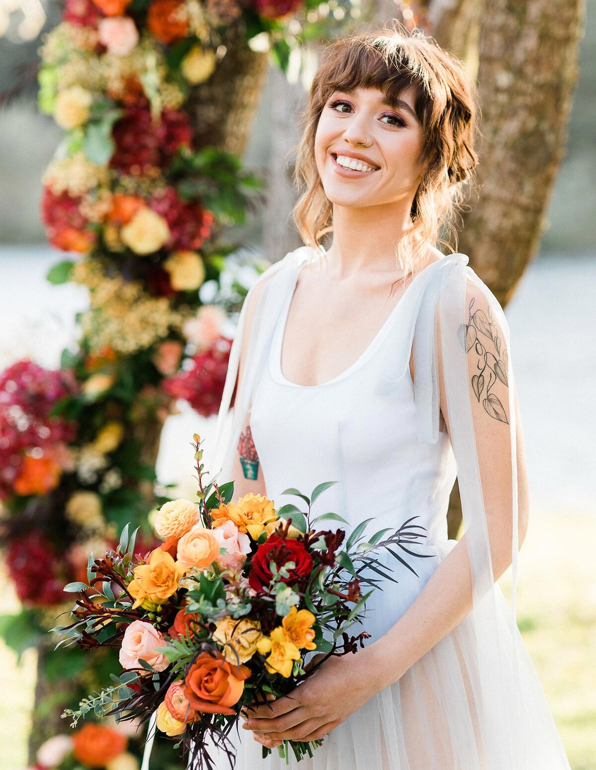 wedding floral inspiration bride