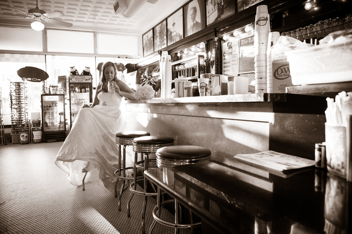 Sissy Tomlinson bridal session at Toomer's Corner in Auburn, Alabama.