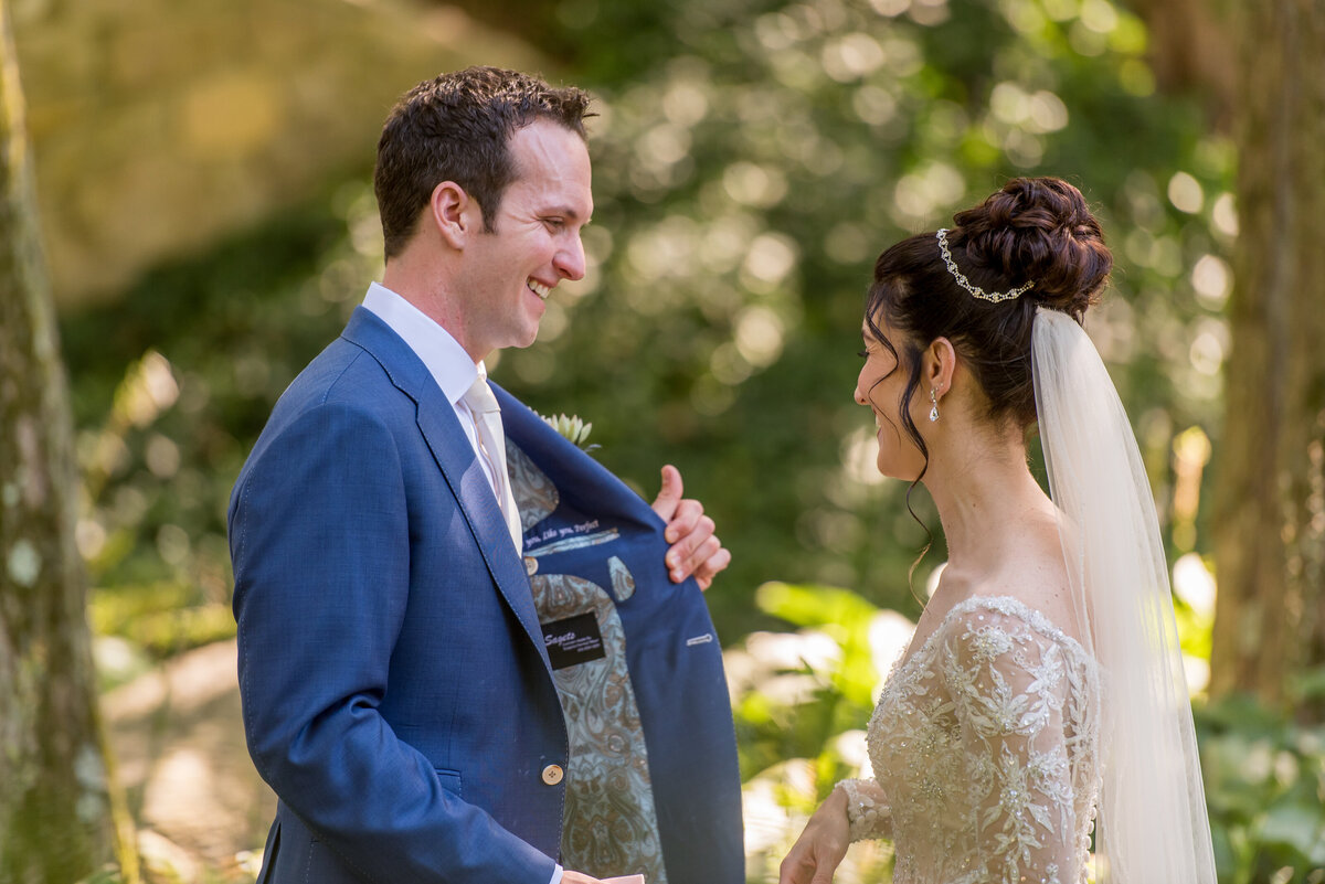 pomme wedding photography first look