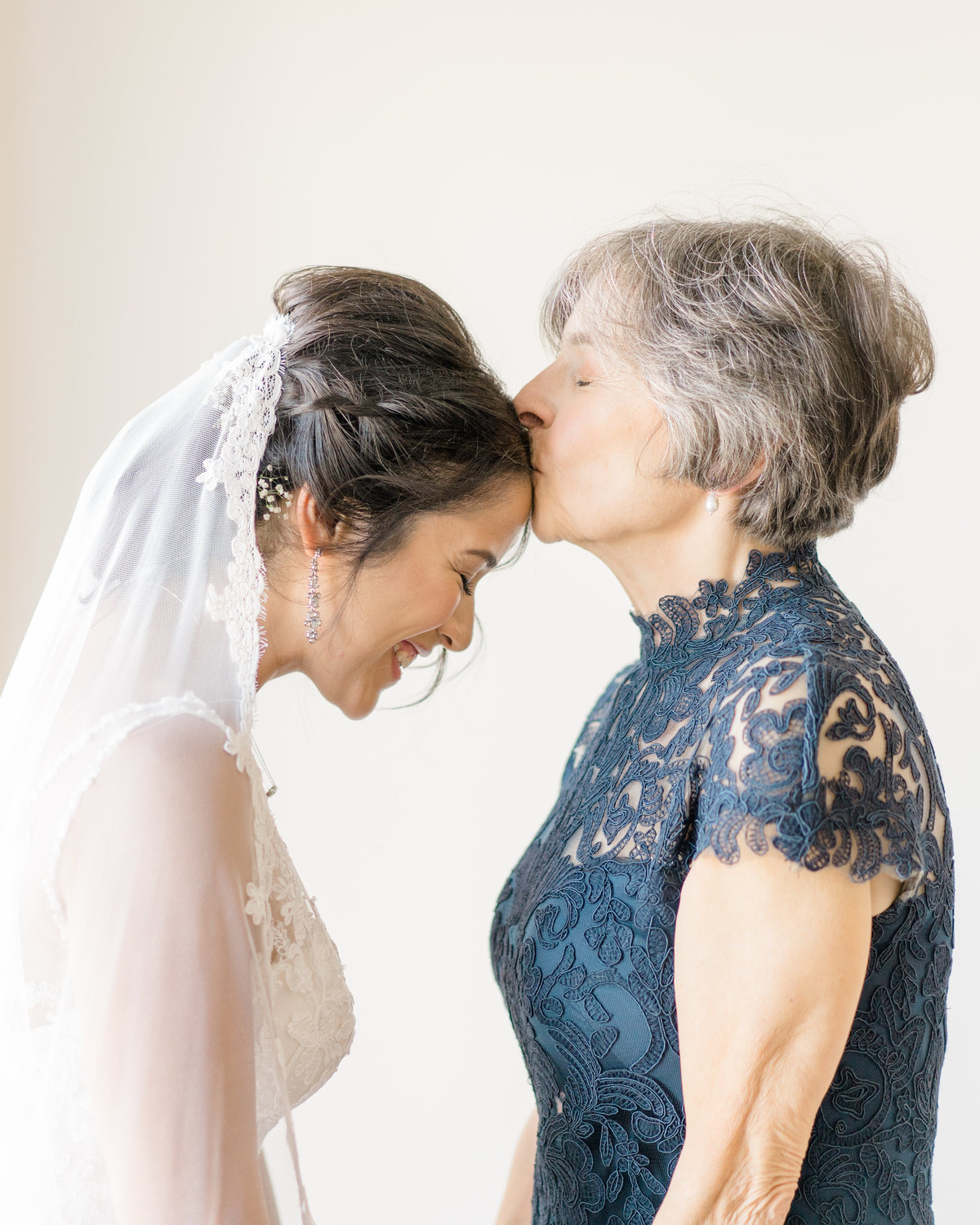 bride-being-kissed-by-mom-wedding-photo