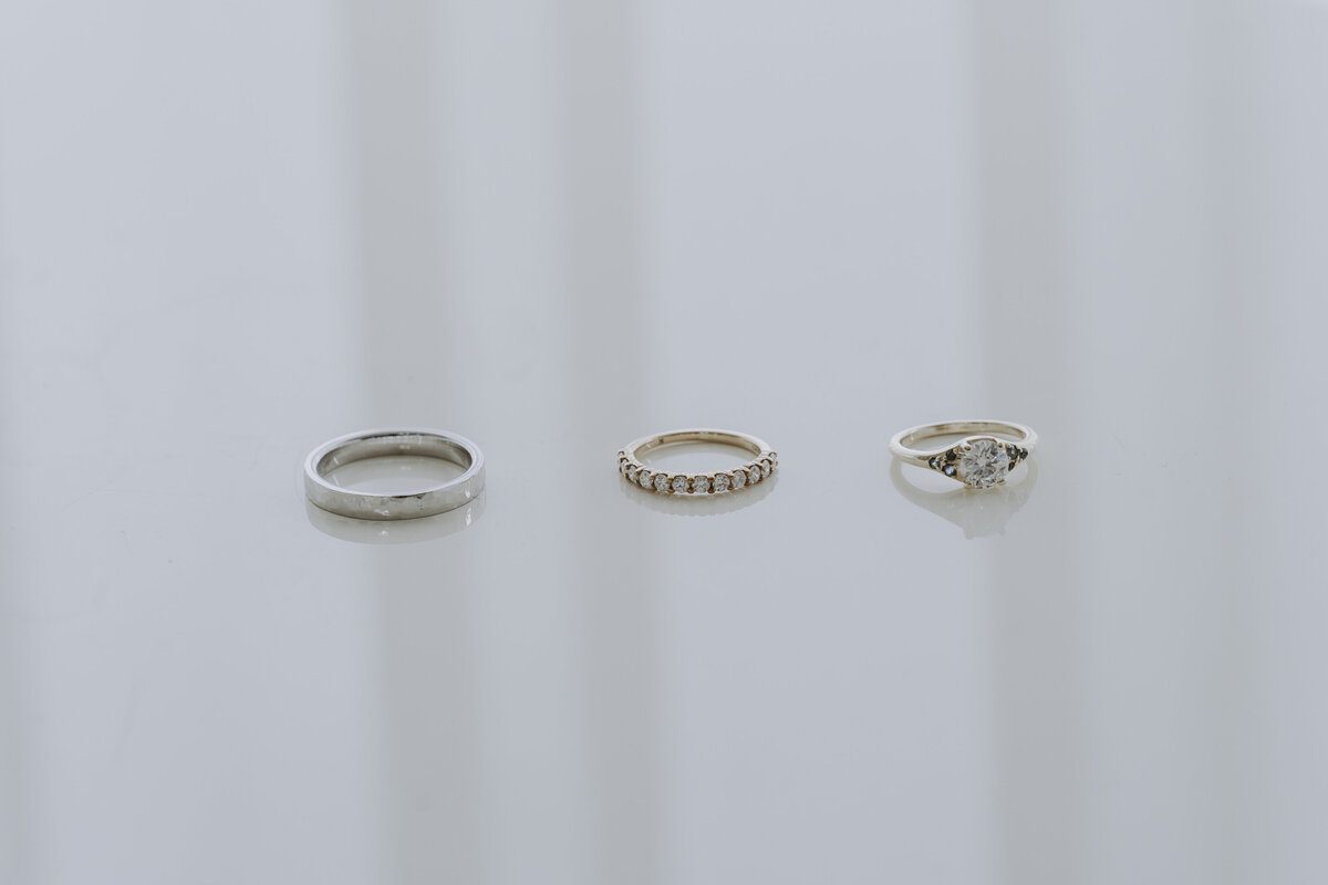 the couple's rings