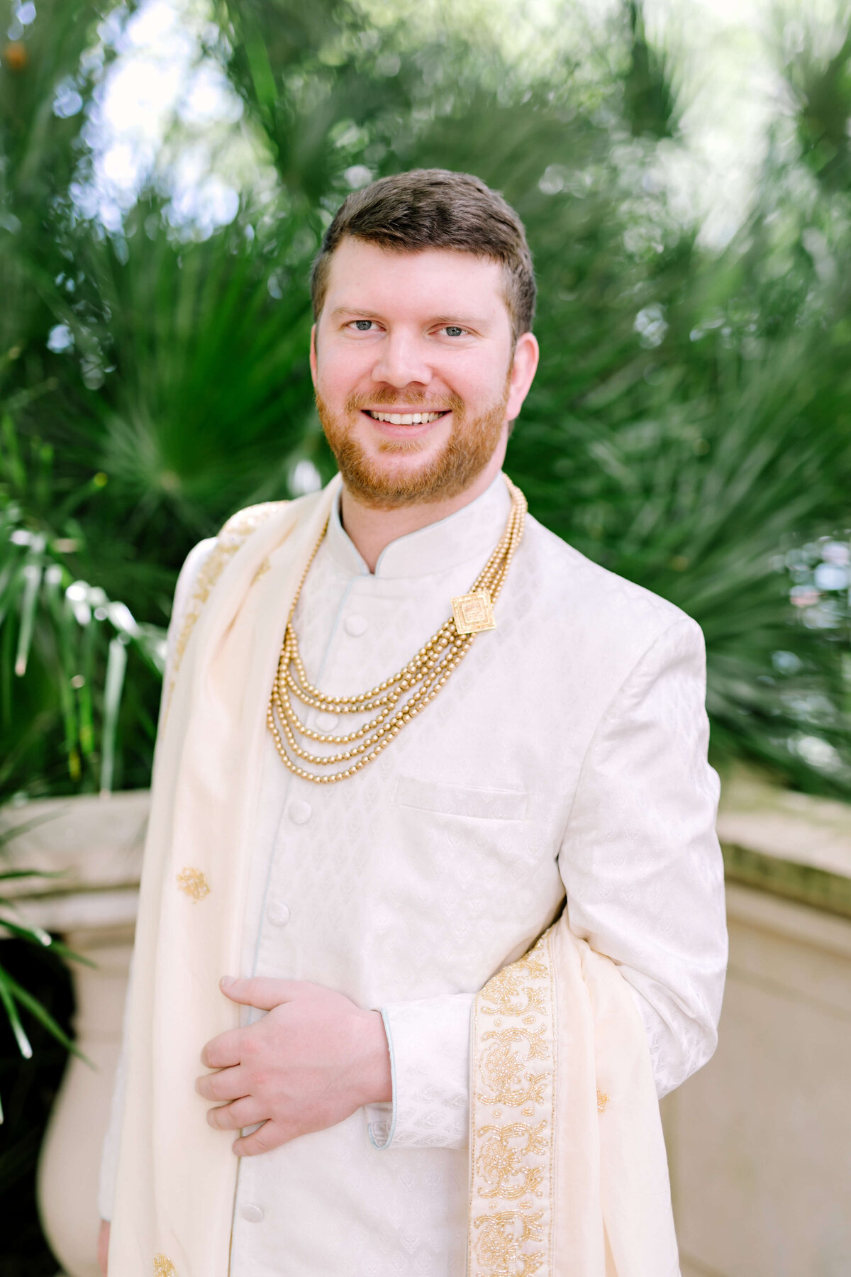 groom in traditional Indian wedding attire