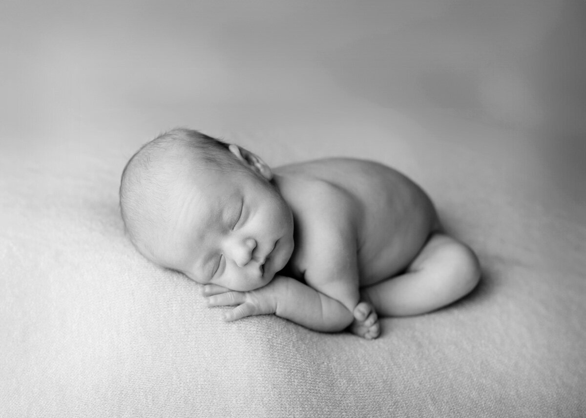 Newborn session of baby boy