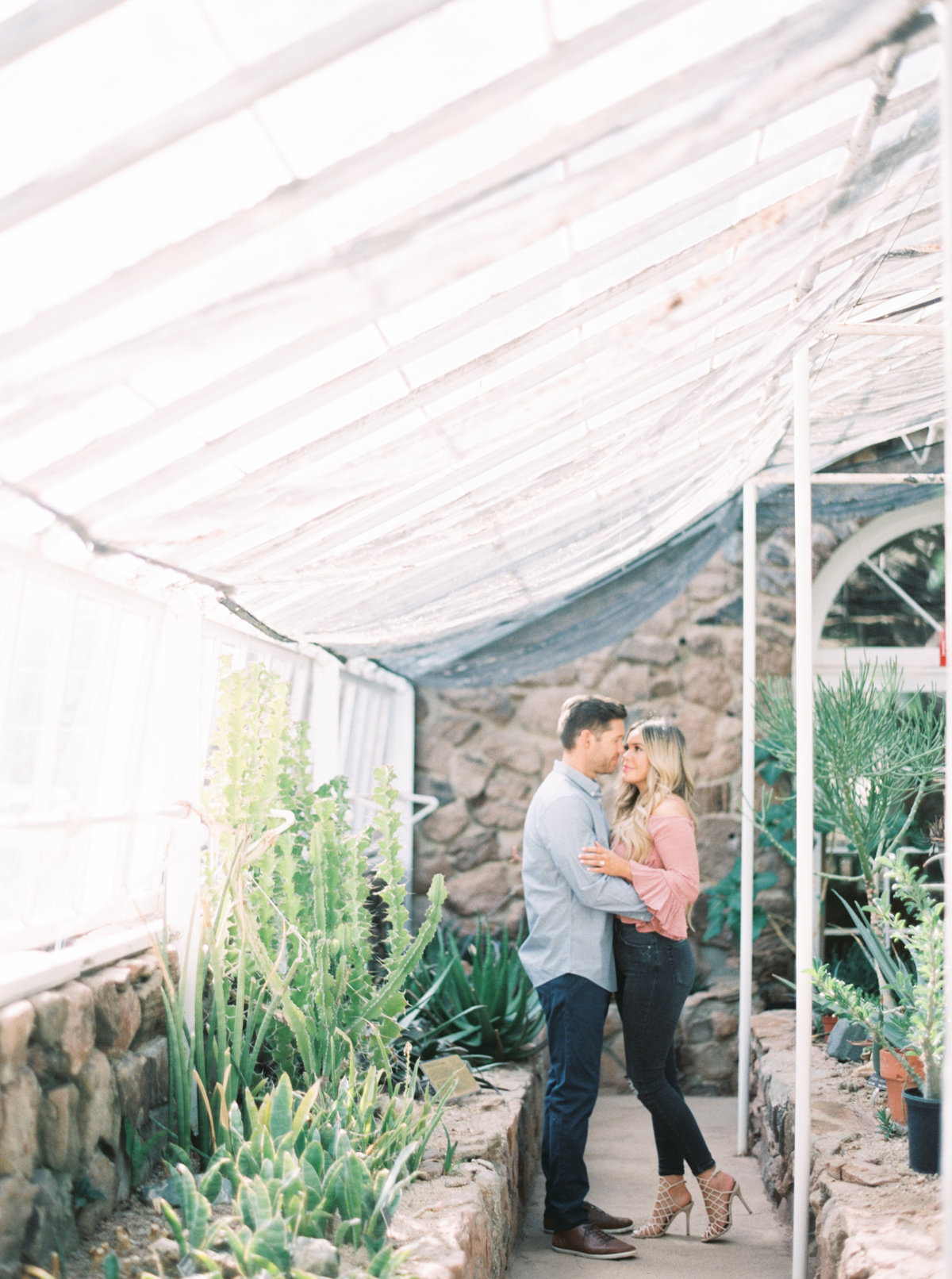 Vanessa & Kris | Engagement Session | Boyce Thompson Arboretum | Mary Claire Photography | Arizona & Destination Fine Art Wedding Photographer