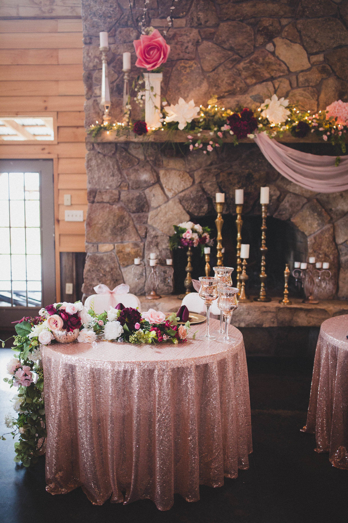 pink-gold-wedding-reception-barn