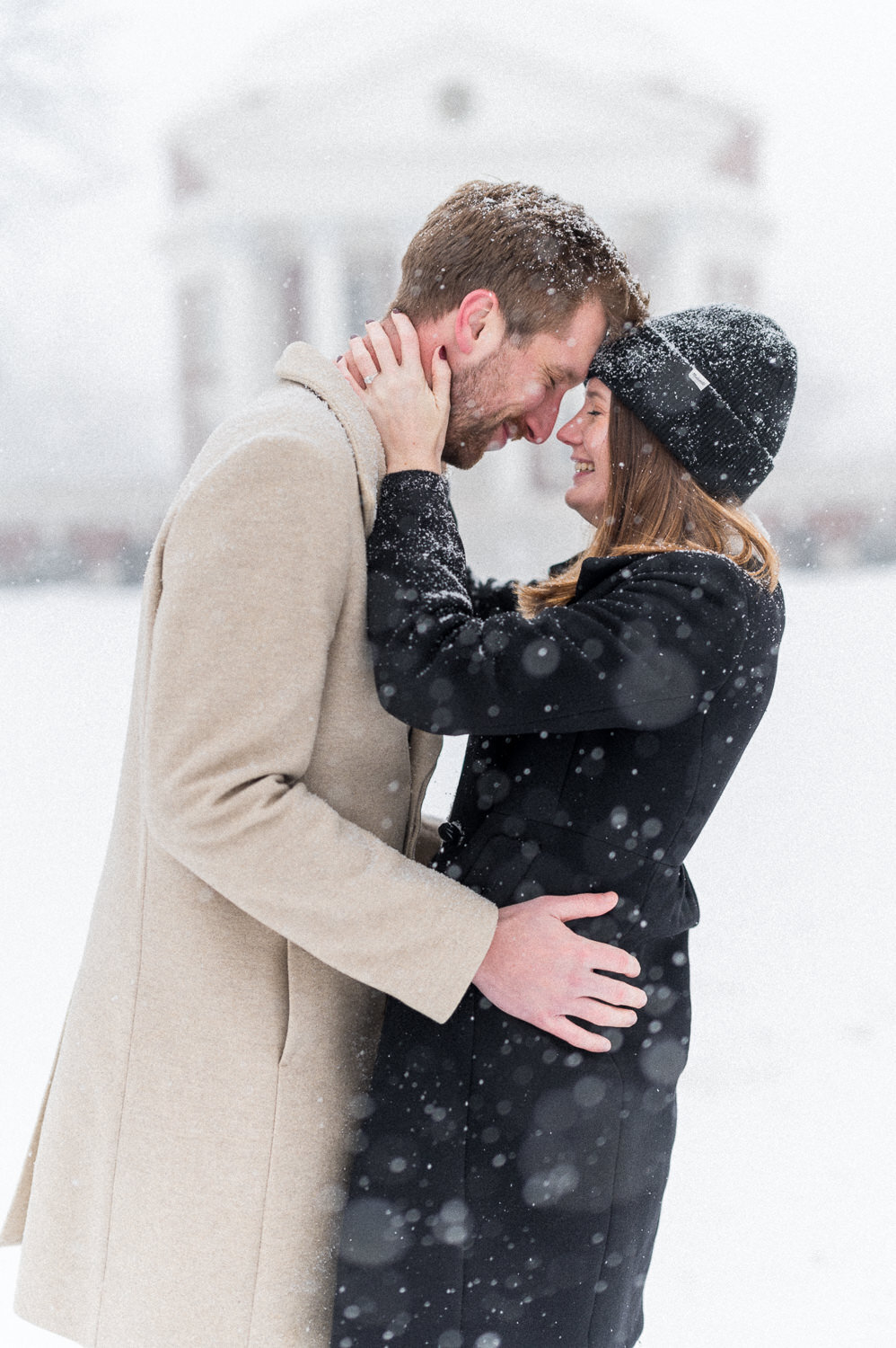 Snowy Charlottesville Engagement - Hunter and Sarah Photography-9