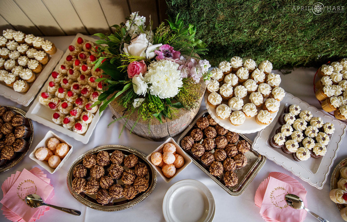 Dessert Table Detail Photo from a Steamboat Springs CO Wedding