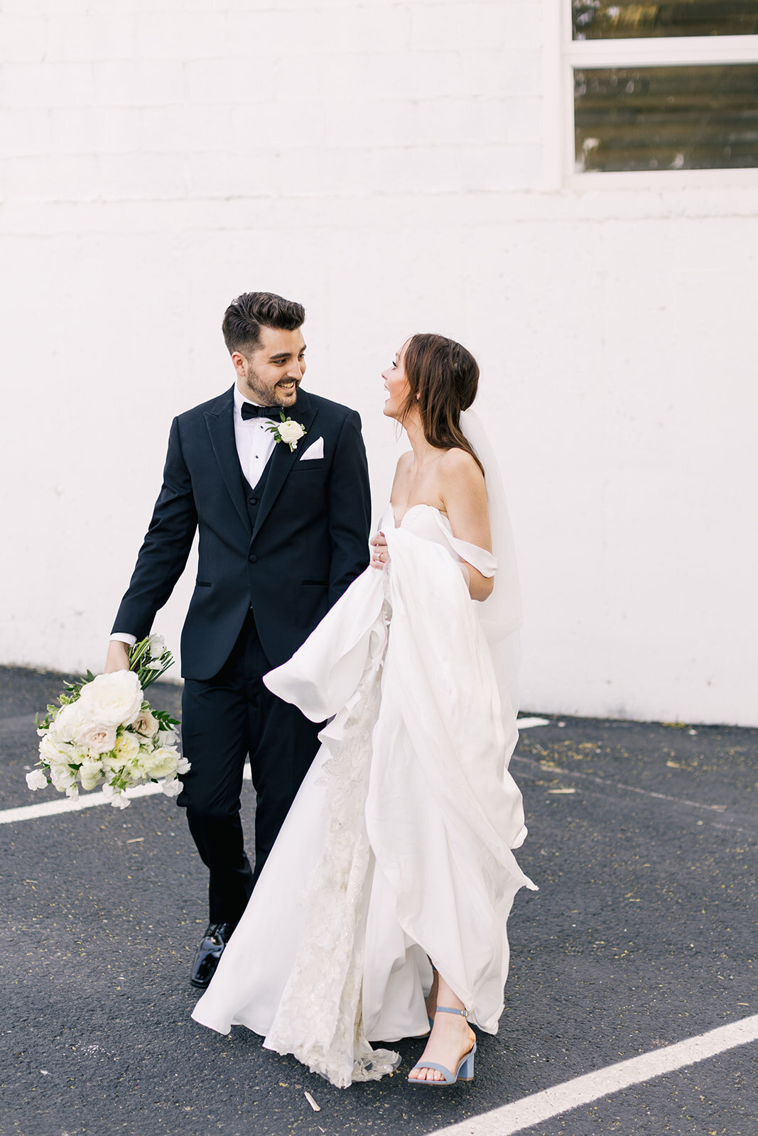 groom-and-bride-walking
