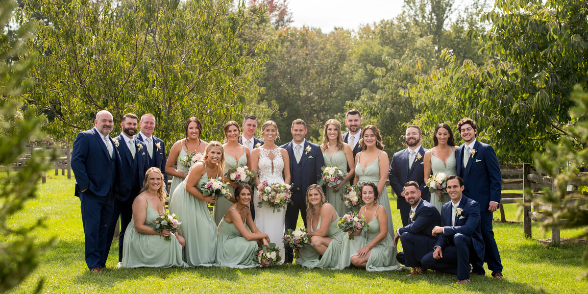 the star barn ridge photography bridal party