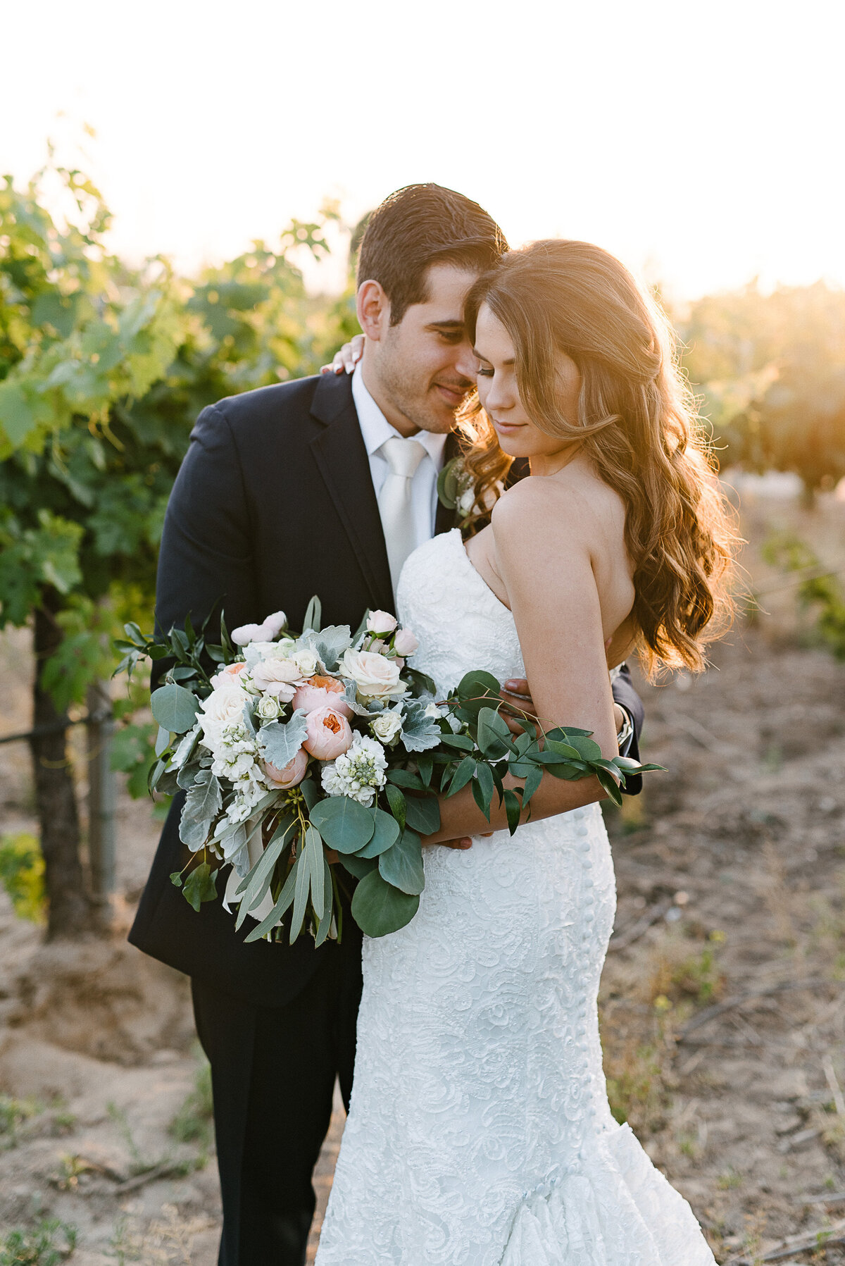 Sunset glow Ponte Winery Wedding Temecula Wedding Photographer-20