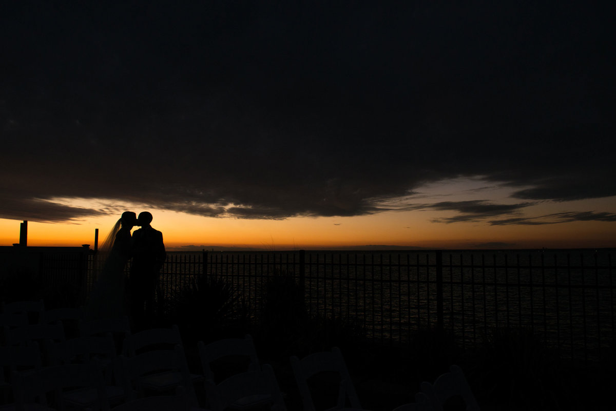 dramatic sunset photo at Soundview Caterers