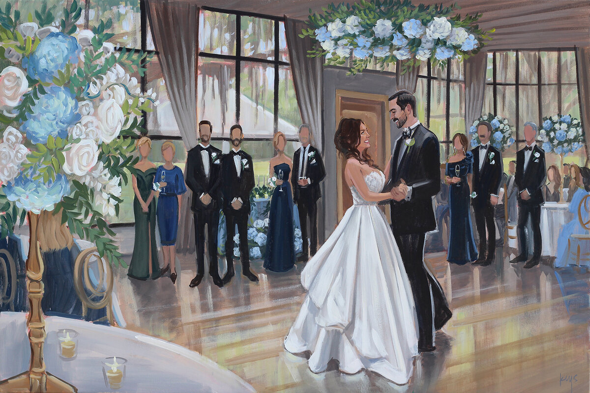 Middleton Place Wedding Painting
