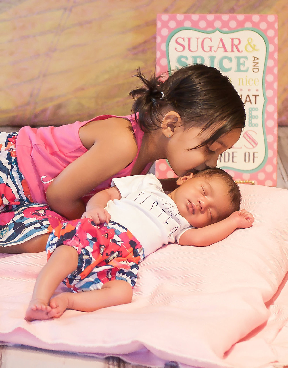 Sisten Siblings Newborn Photoshoot in Orange County, California | One Shot Beyond Photography