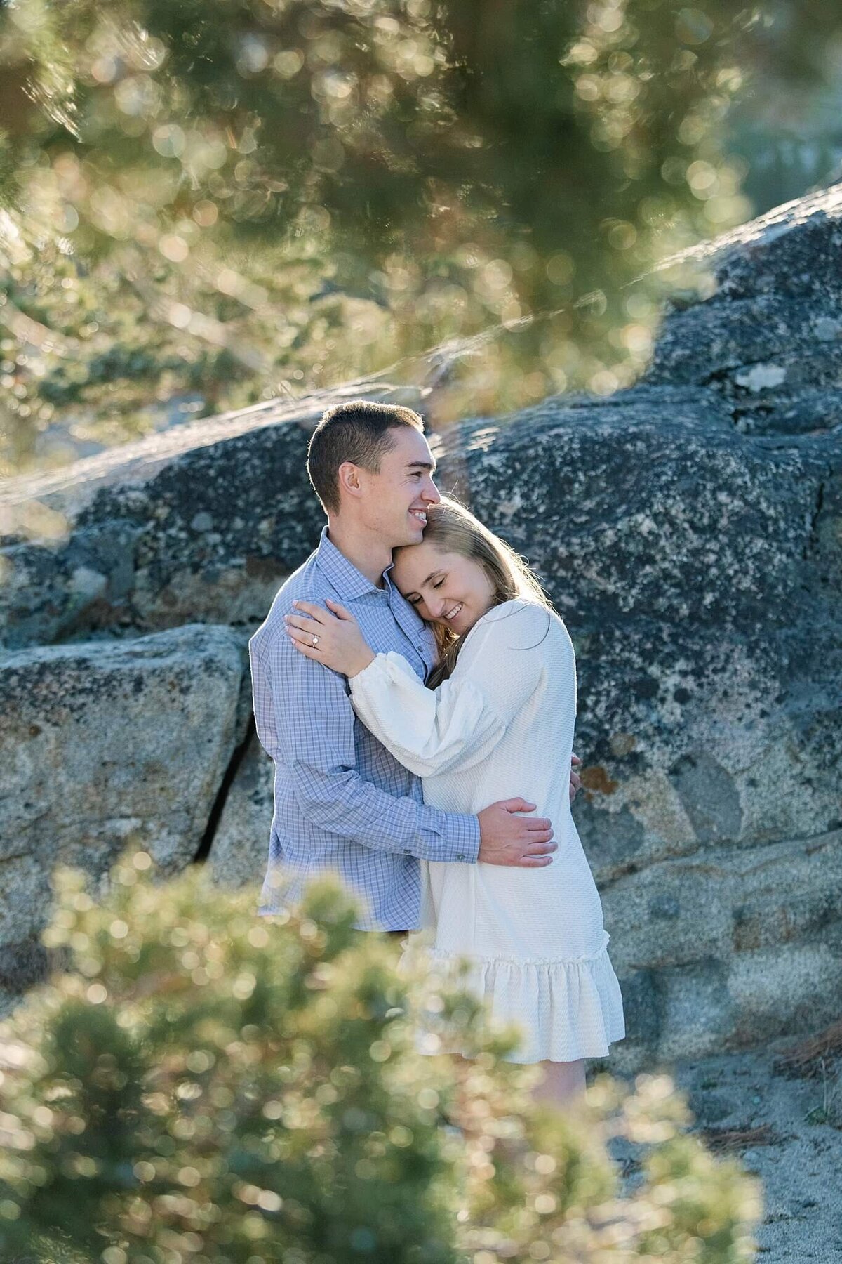 truckee engagement session on donner summit