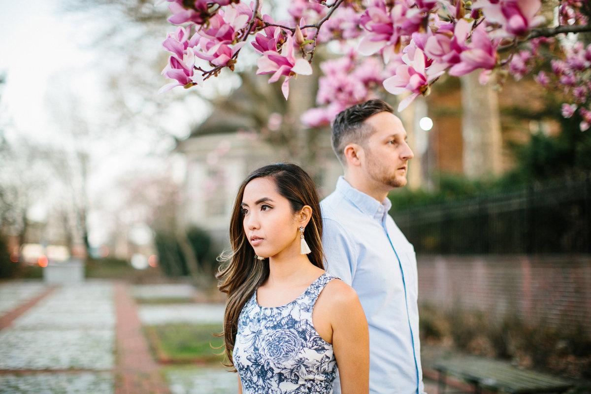 Philadelphia couple photographed by Sweetwater Portraits in Old City.