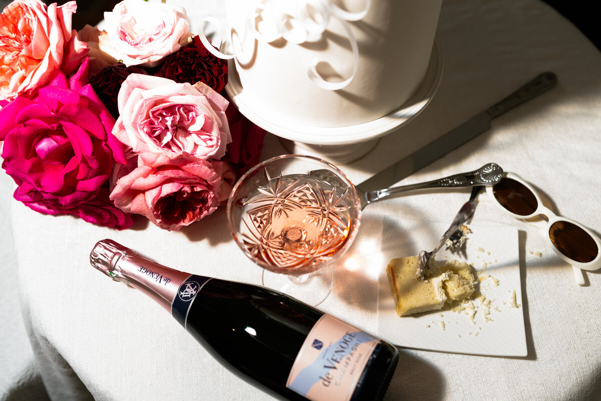 Luxury wedding reception tablescape with fine art floral design and editorial detail photography in DC