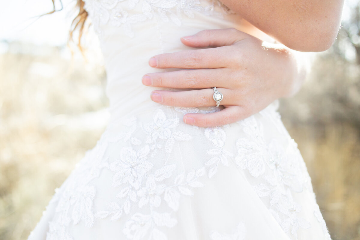 Idaho Wedding Photographer captures spring wedding bridal details