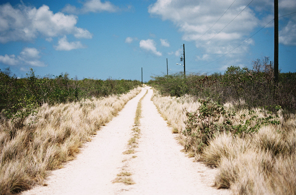 sandy road in anguilla