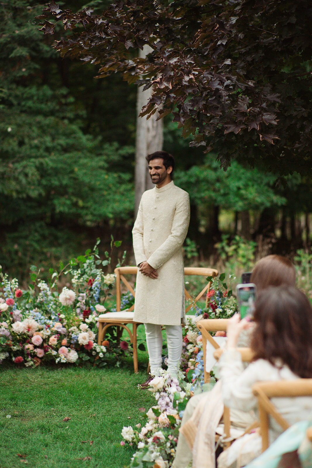 backyard garden wedding by bridget photography
