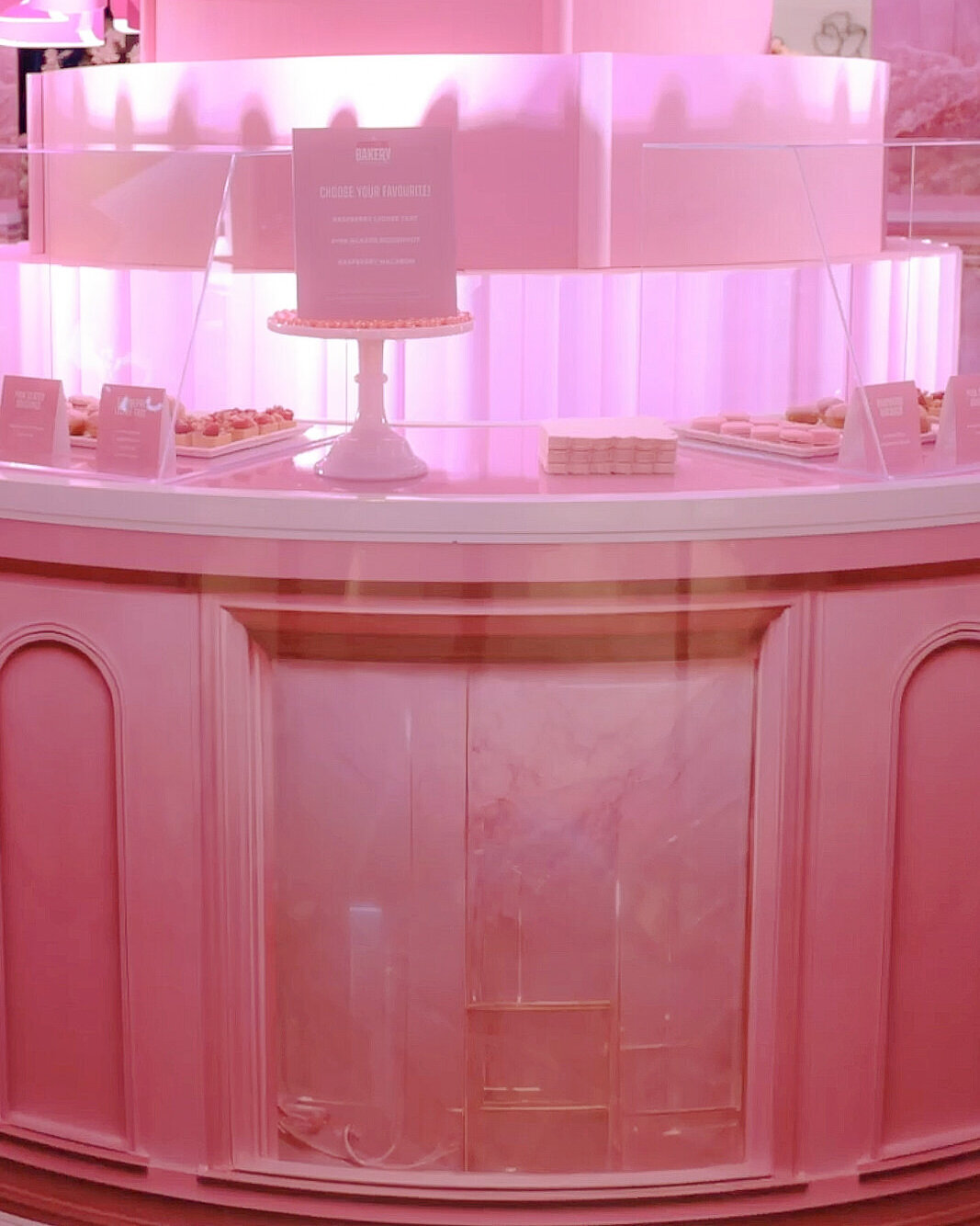 WedLuxe Show 2023 #Barbiecore Bakery pics by @WedLuxe9