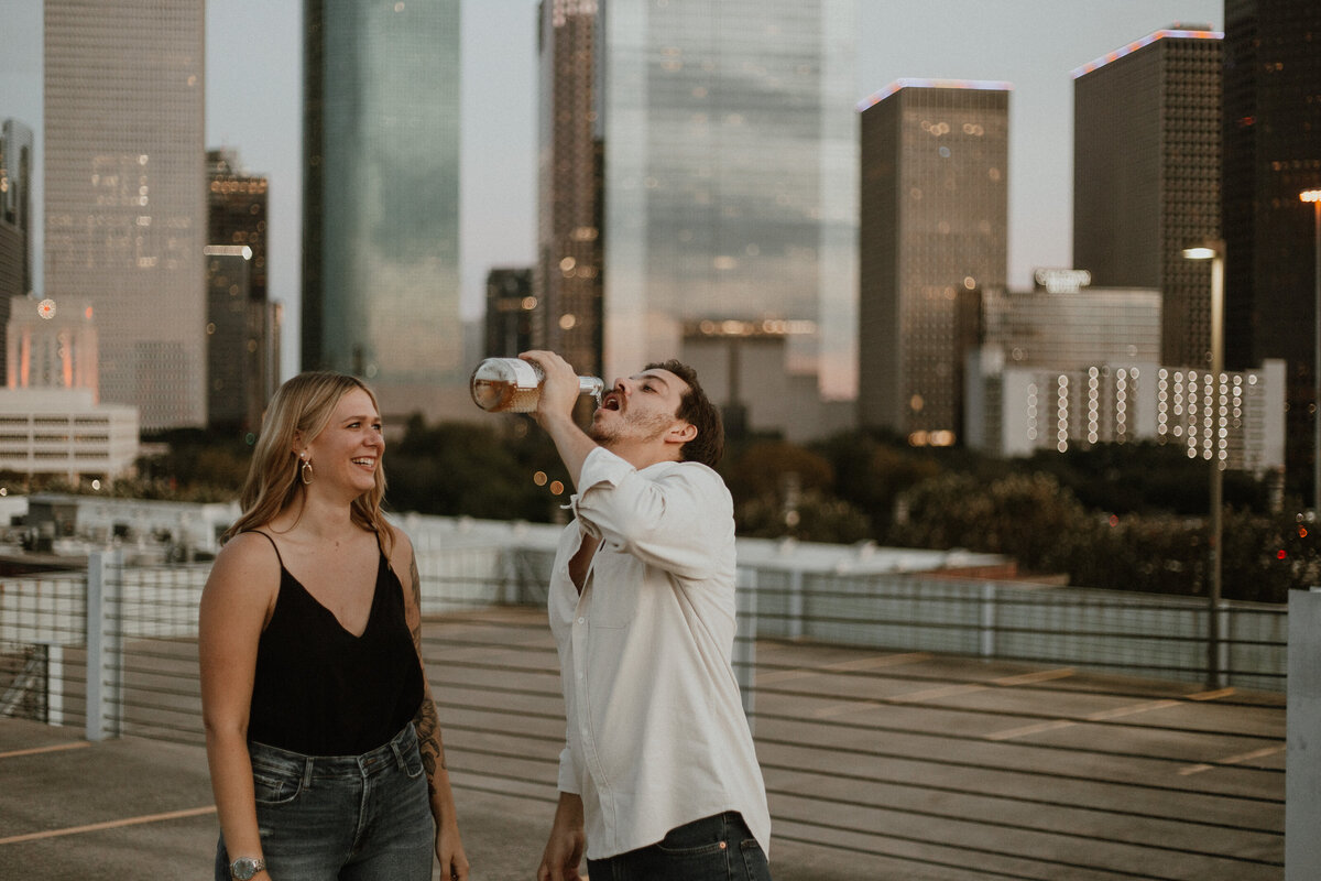 Romantic Engagement Shoot - Buffalo Bayou Park, Houston Texas-124