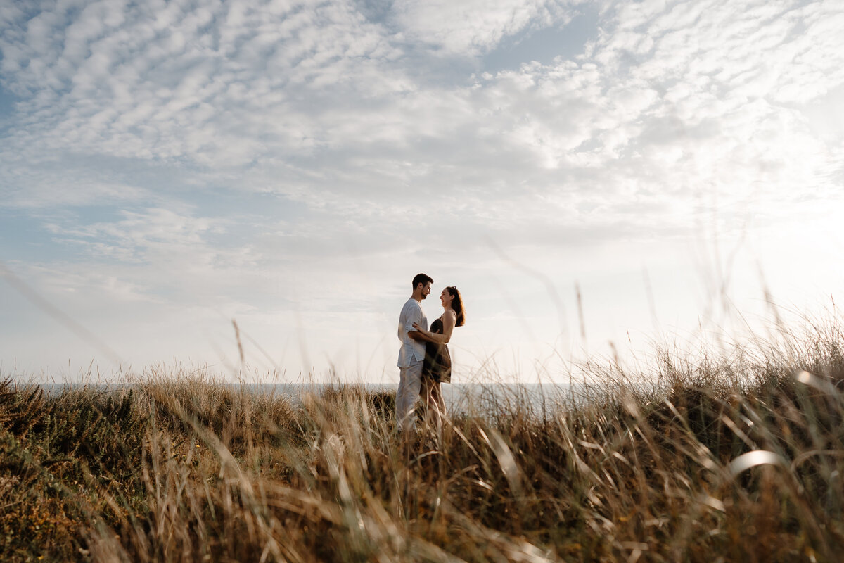 Hengistbury Head couples engagement photoshoot