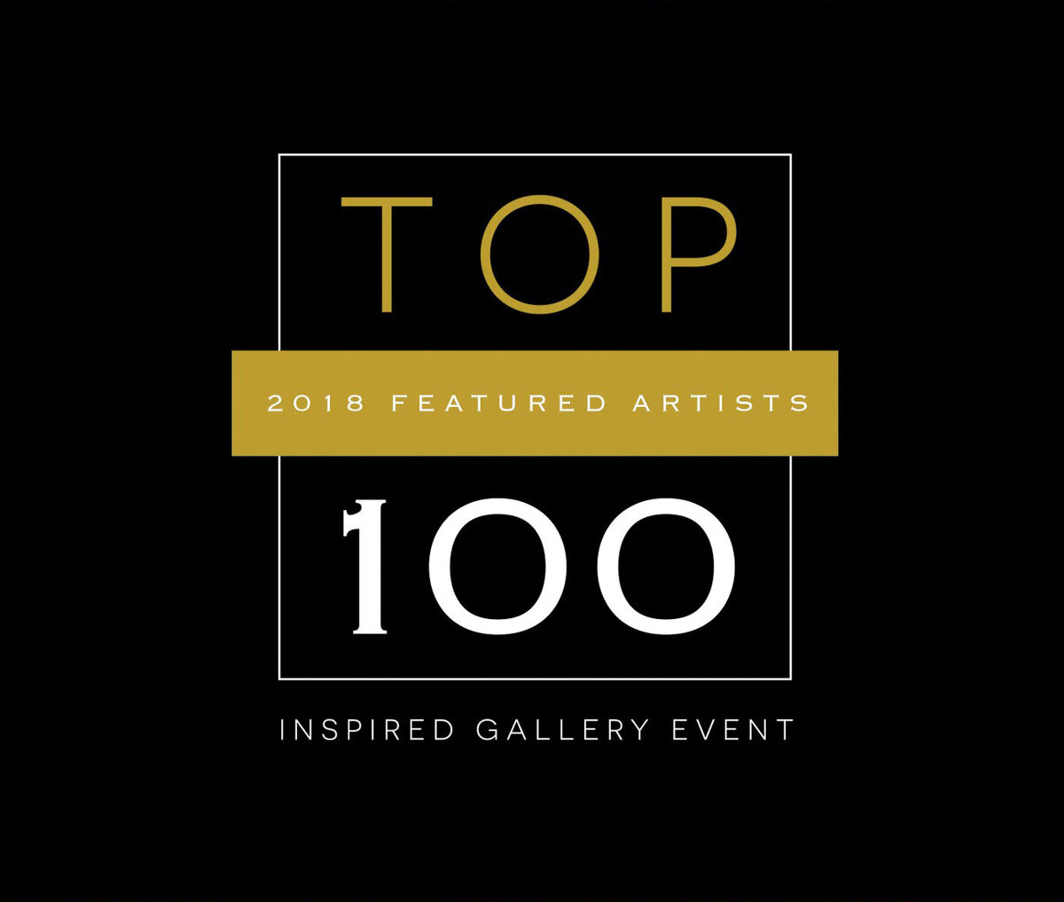 Logo announcing being a NAPCP Feature Top 100 Artist for their Inspired Gallery Event 2018