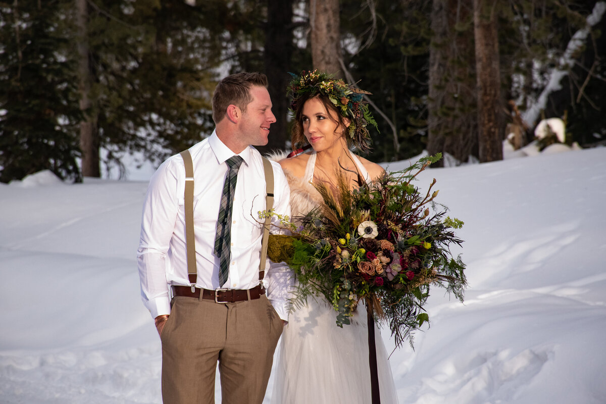 Crested Butte Colorado Winter Wedding elopement