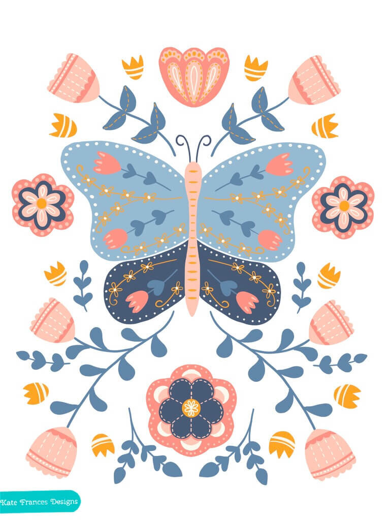 folk-butterfly