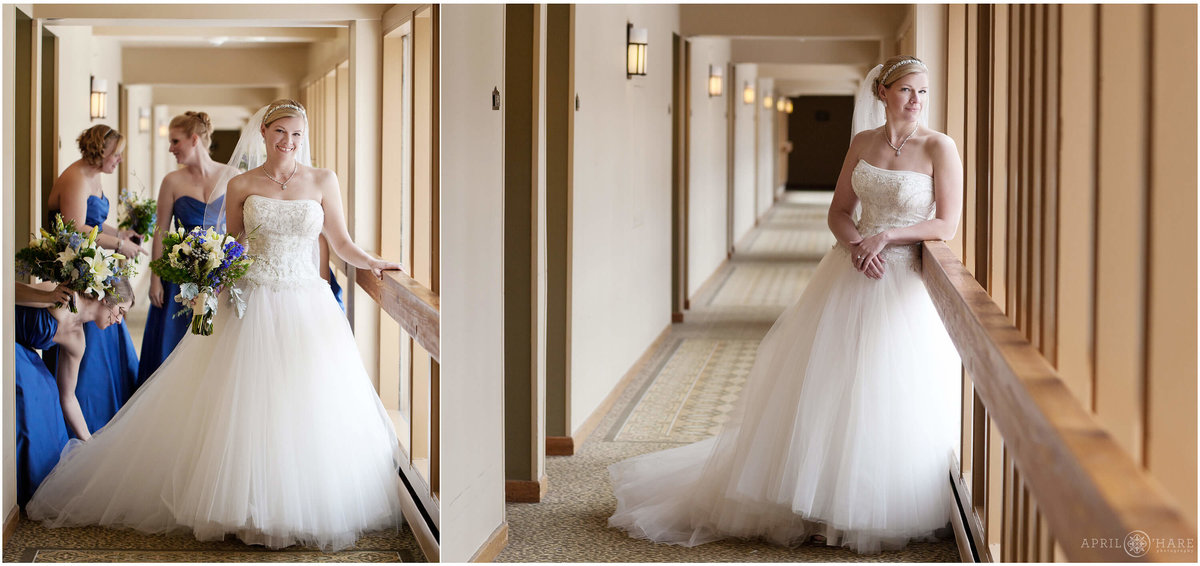 Keystone Colorado Wedding Photography  in Hotel hallway