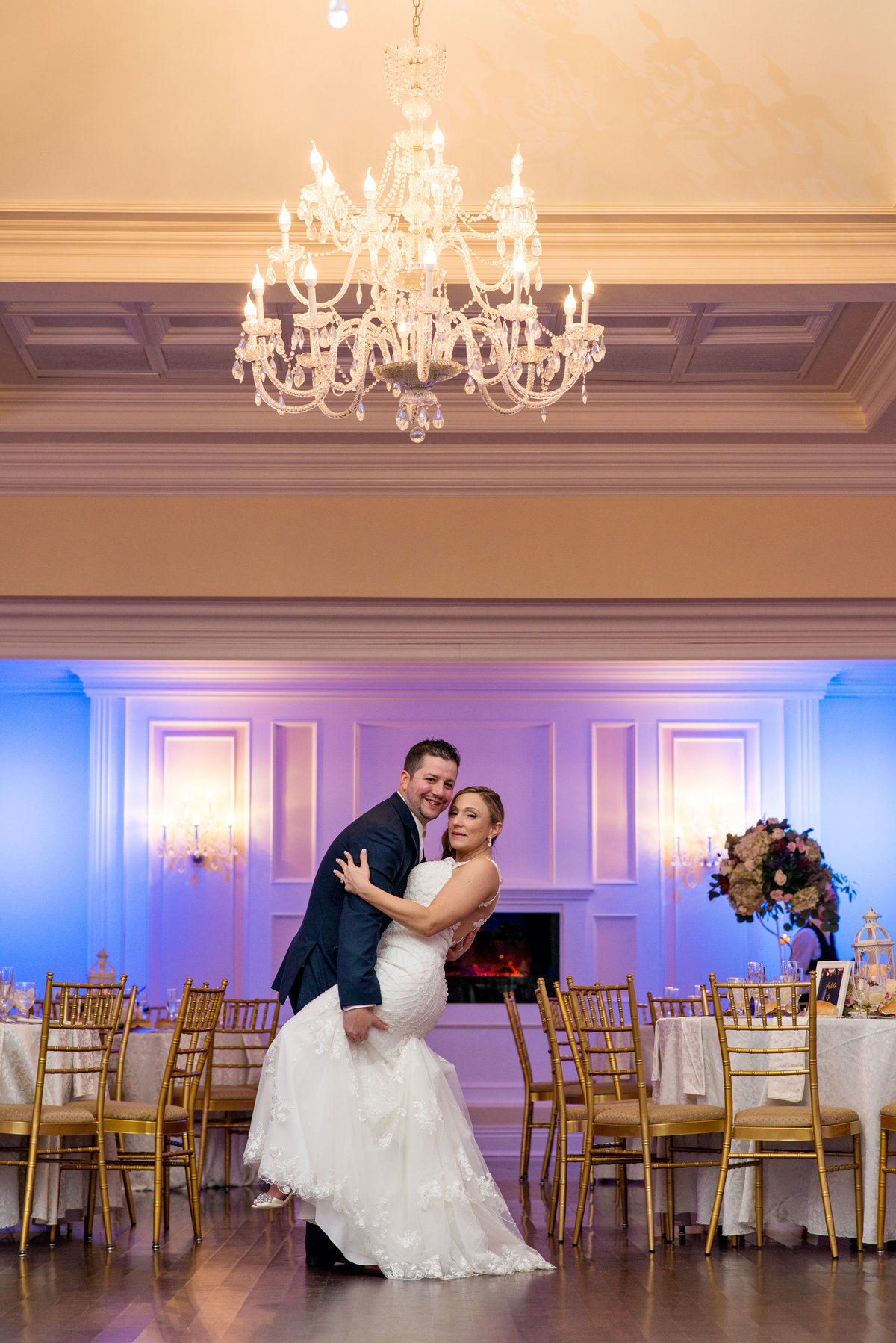 bride and groom photos at Soundview Caterers