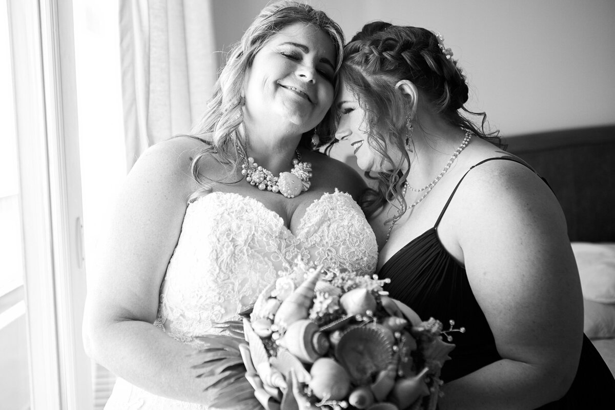 Best friends, bride and maid of honor Charleston Wedding Photographer