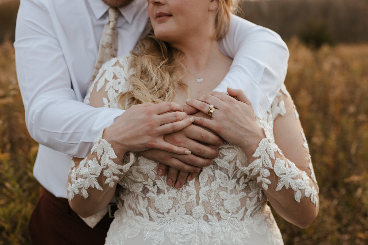 bohemian vintage wedding photos in wisconsin