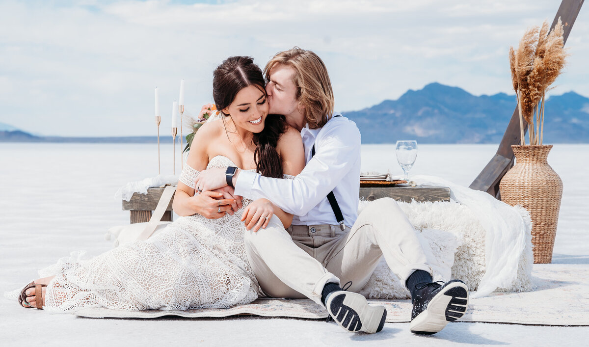 Utah Bonneville Salt Flats Elopement and Wedding Photographer