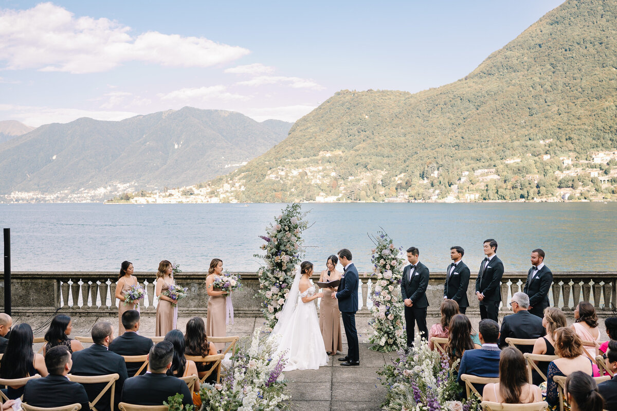 Luxury destination wedding in lake como
