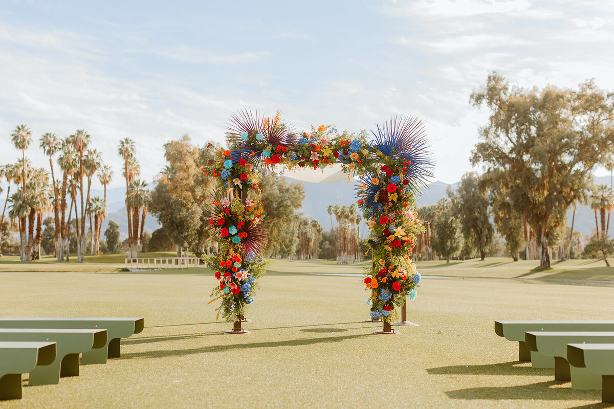 Colorful Wedding Arch
