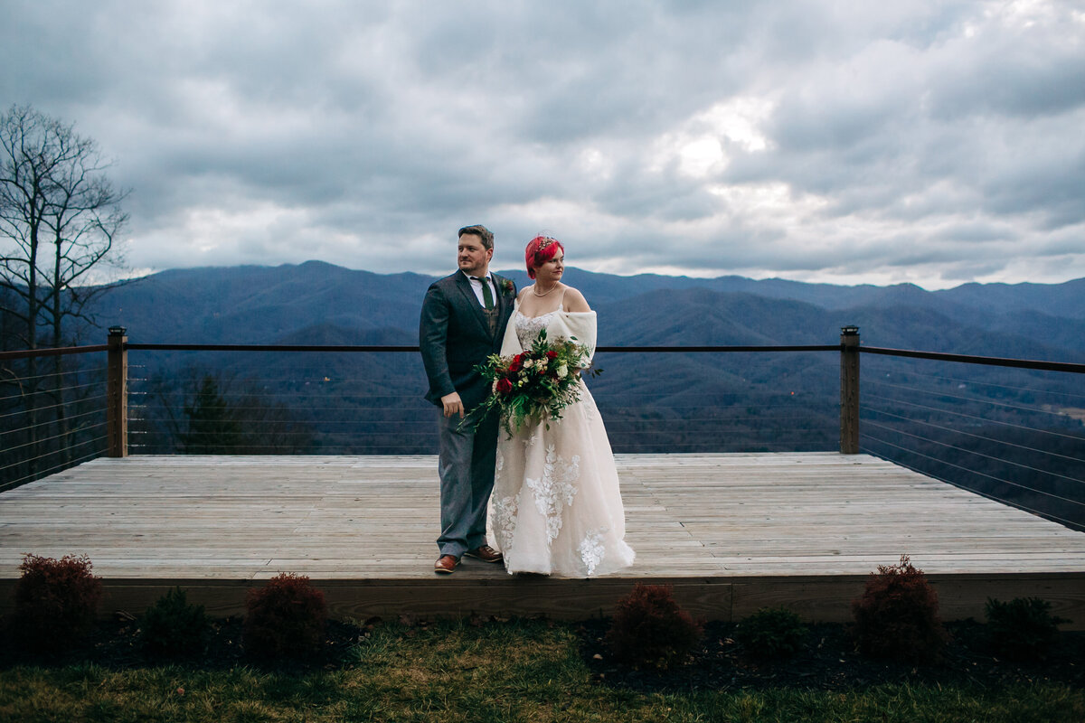 wedding in the mountains 