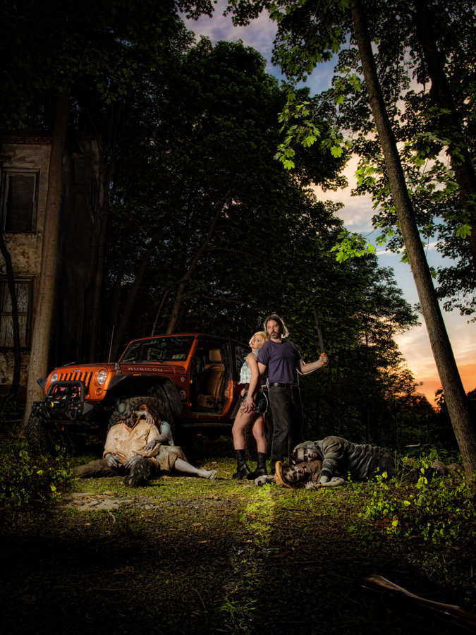 Walking Dead Engagement Session featured on Good Morning America