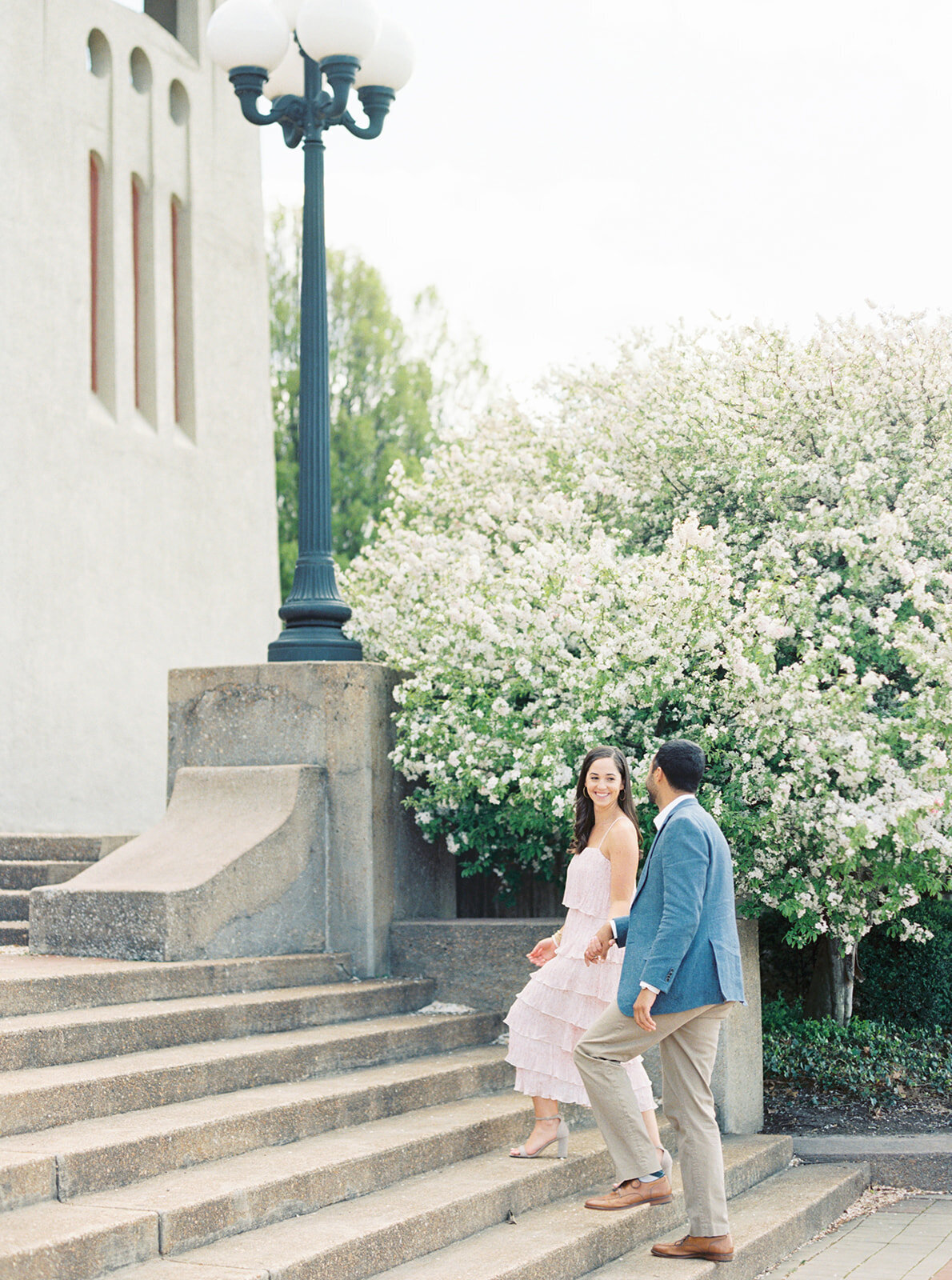 spring engagement photography