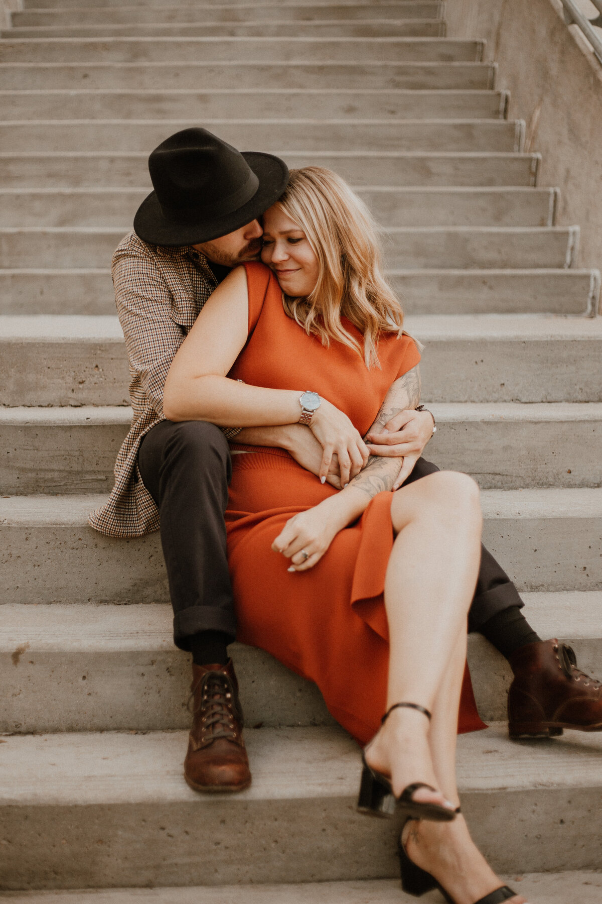 Romantic Engagement Shoot - Buffalo Bayou Park, Houston Texas-55