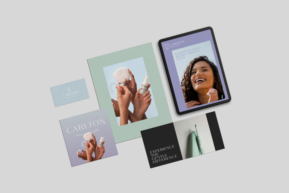 dental clinic brand design staionery