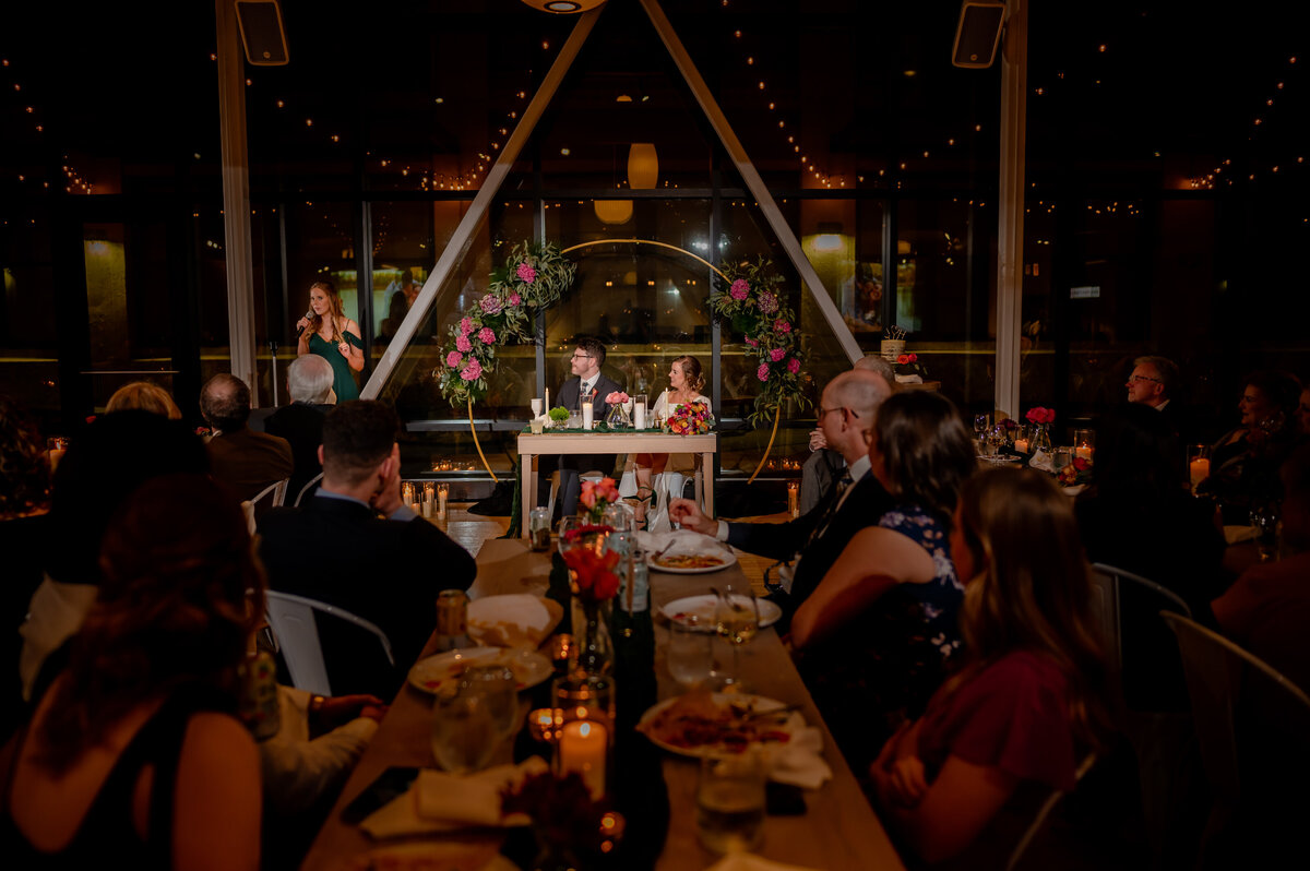Wedding reception at Greenhouse Loft in Chicago, IL