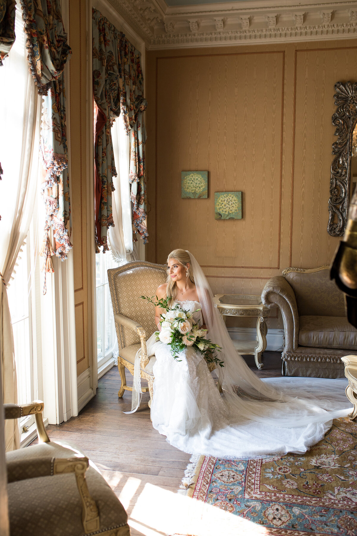 Bridal Suite in Ivy Mansion Wedding Nashville TN