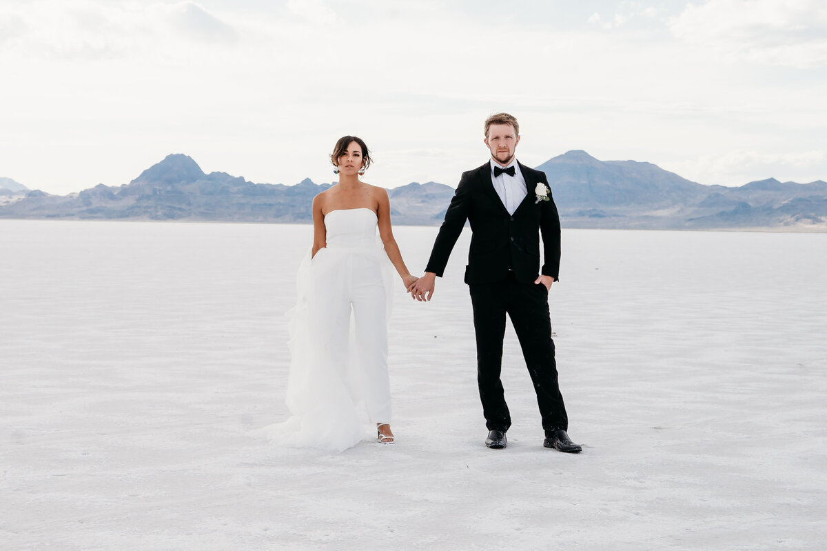 Utah Bonneville Salt Flats Elopement and Wedding Photographer