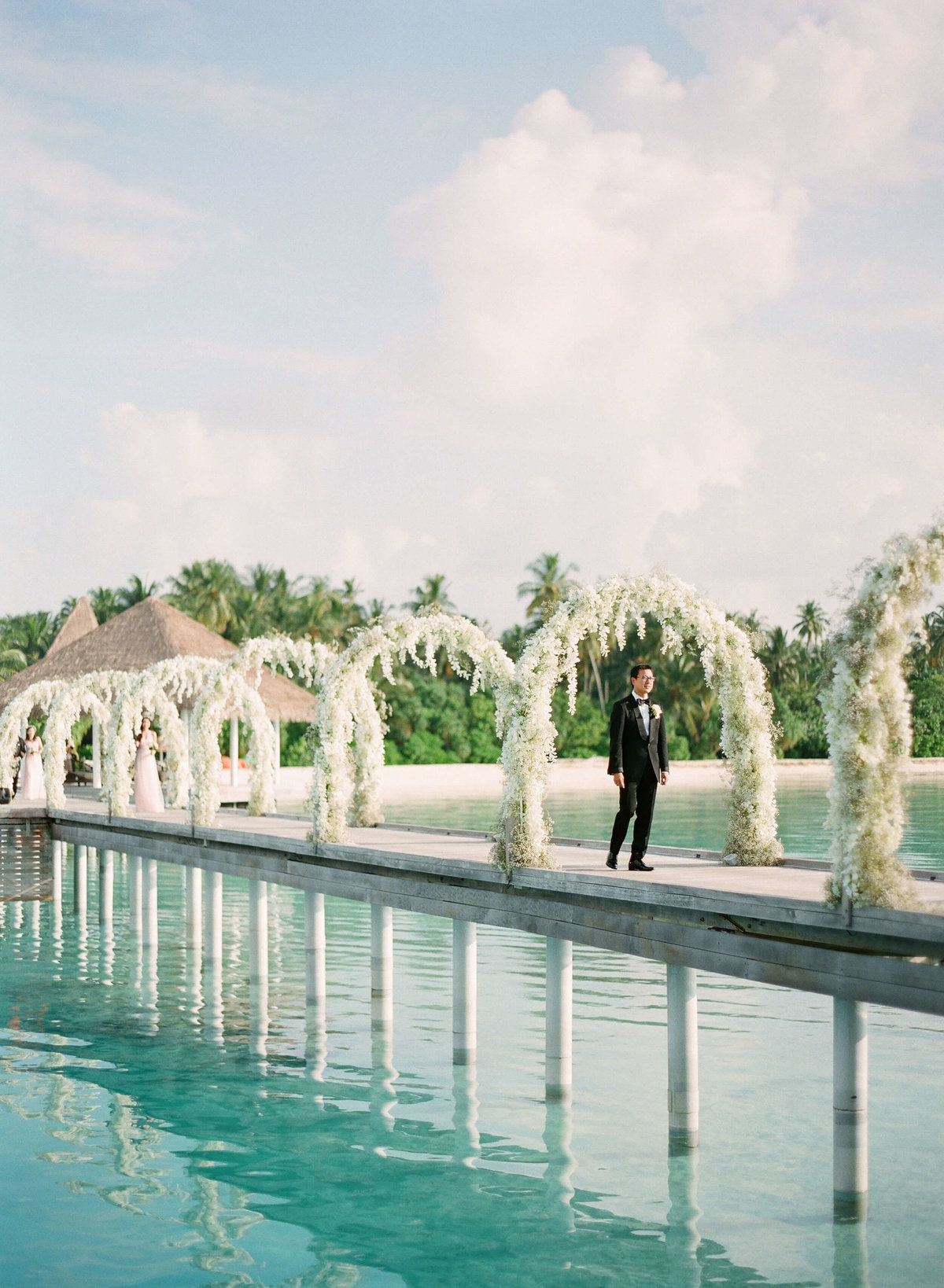 54-KTMerry-destinationwedding-groom-processional-Maldives