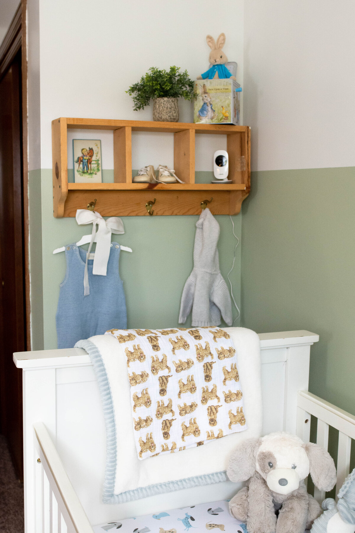 Green and Blue Boy Nursery Guest Room -11